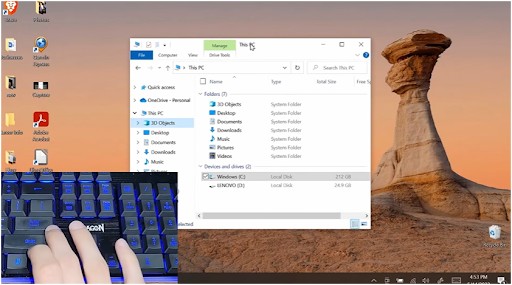 Using The Shift + Right Click On The Taskbar