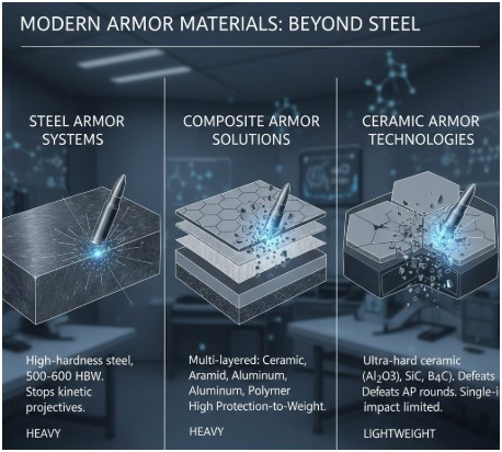 Modern Armor Materials: Beyond Steel