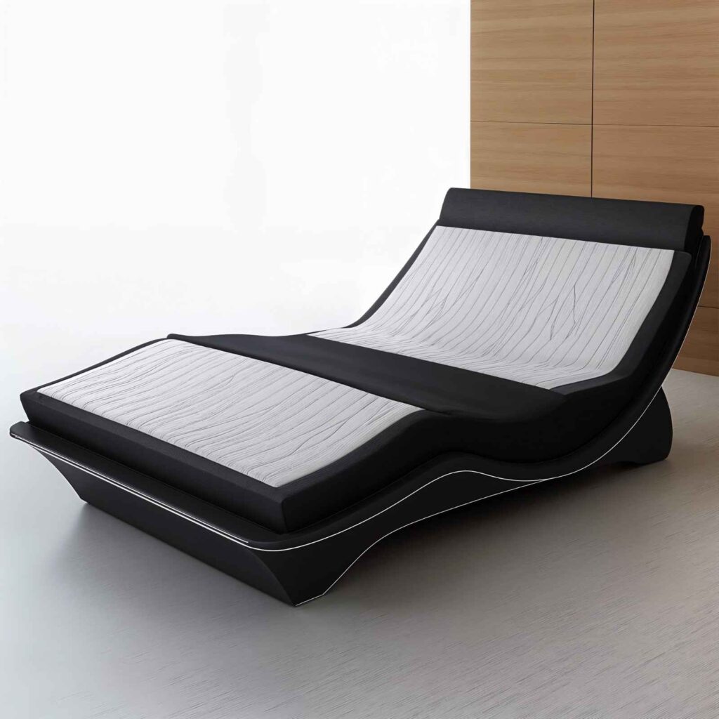 an adjustable frame adapts to your body’s needs at the moment